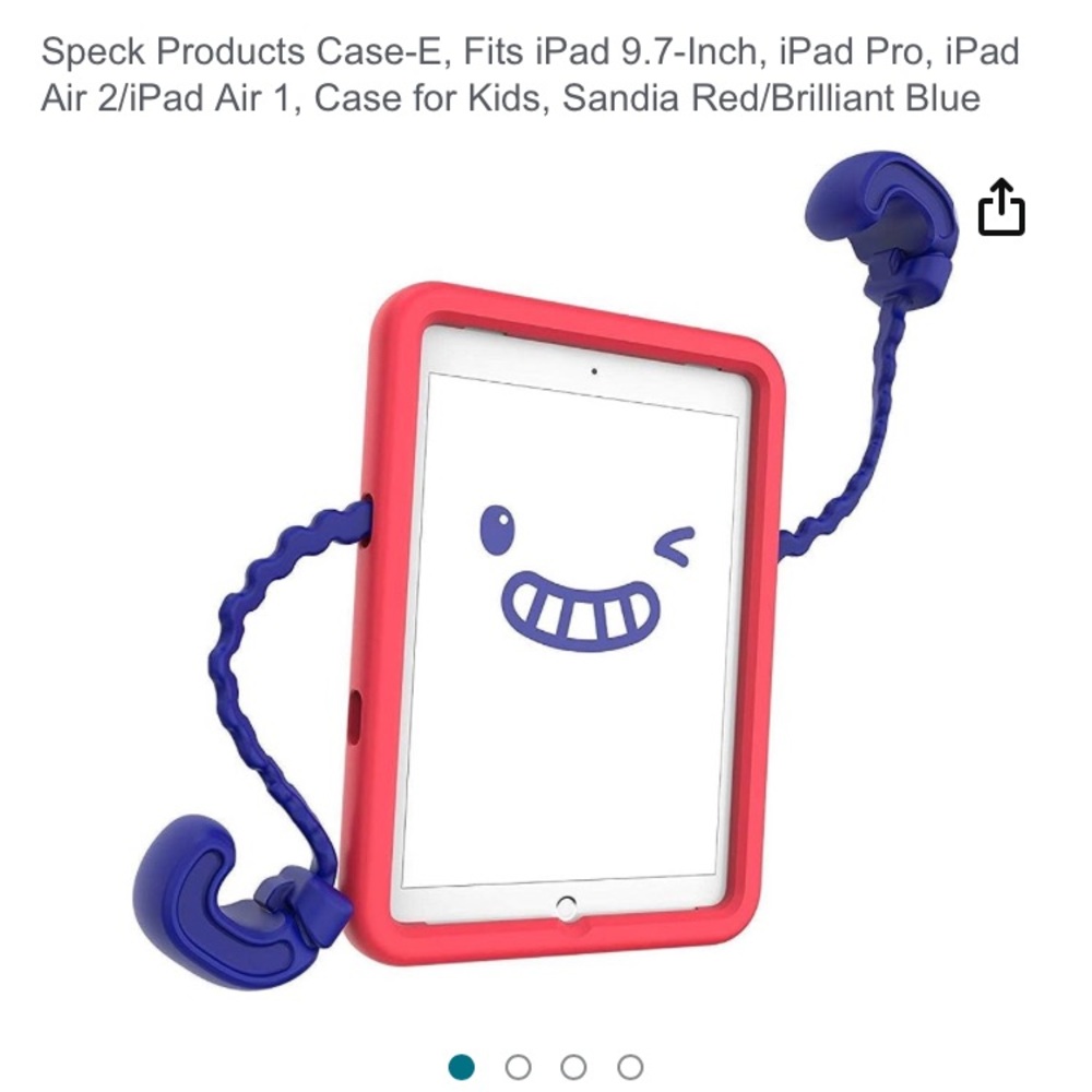 Speck Kids Case-E for iPad Air 2 9.7" - Sandia Red/Brilliant Blue